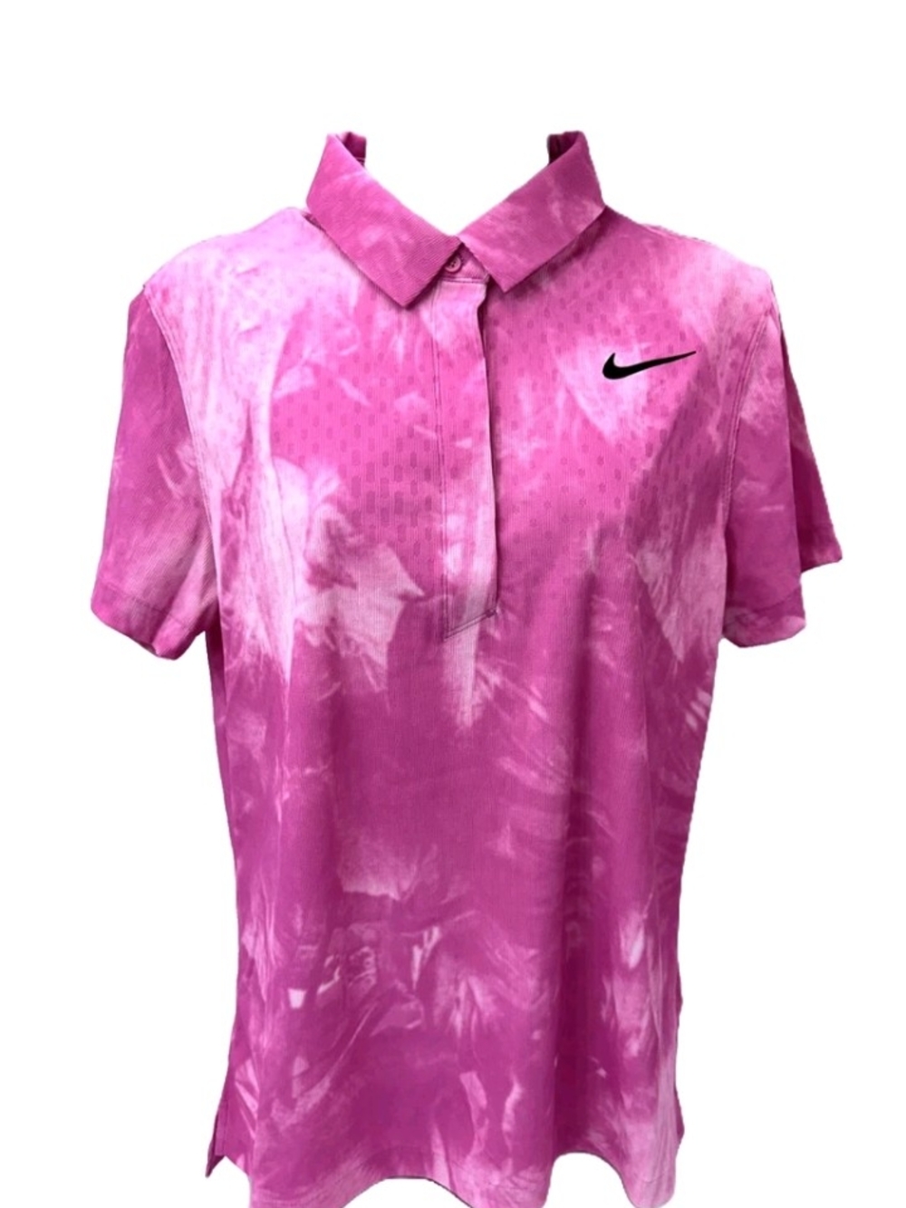 Nike Women’s Dri Fit Pink Tie-Dye Polo Shirt Size: Small NWT